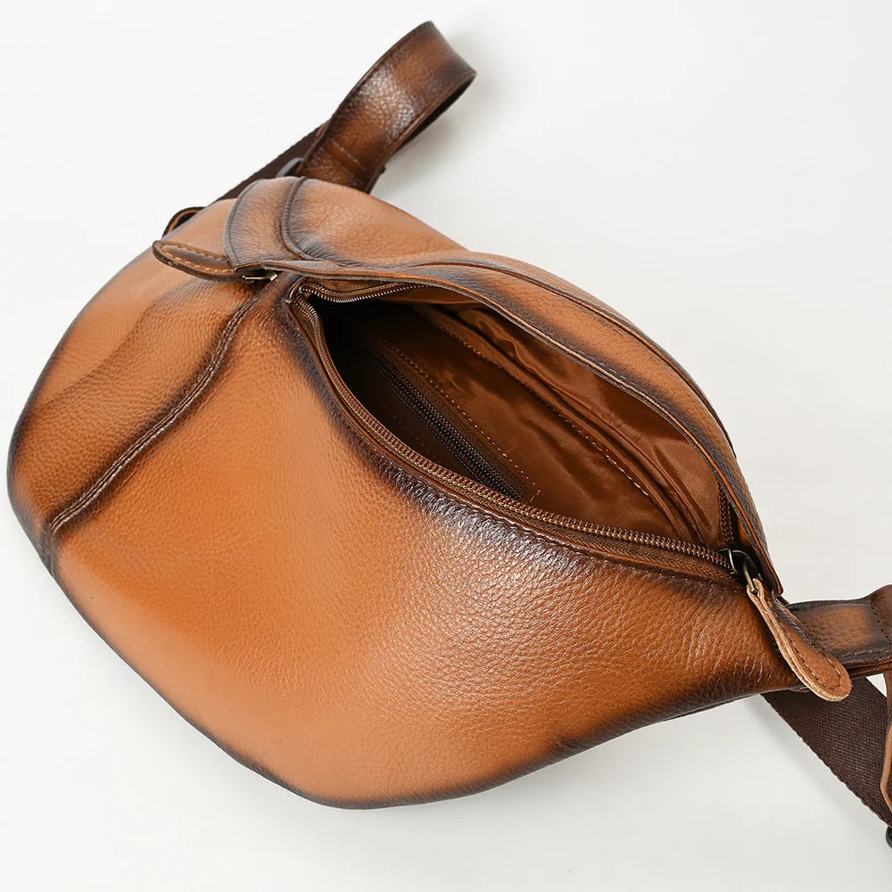 Fanny Pack genuine leather western bag